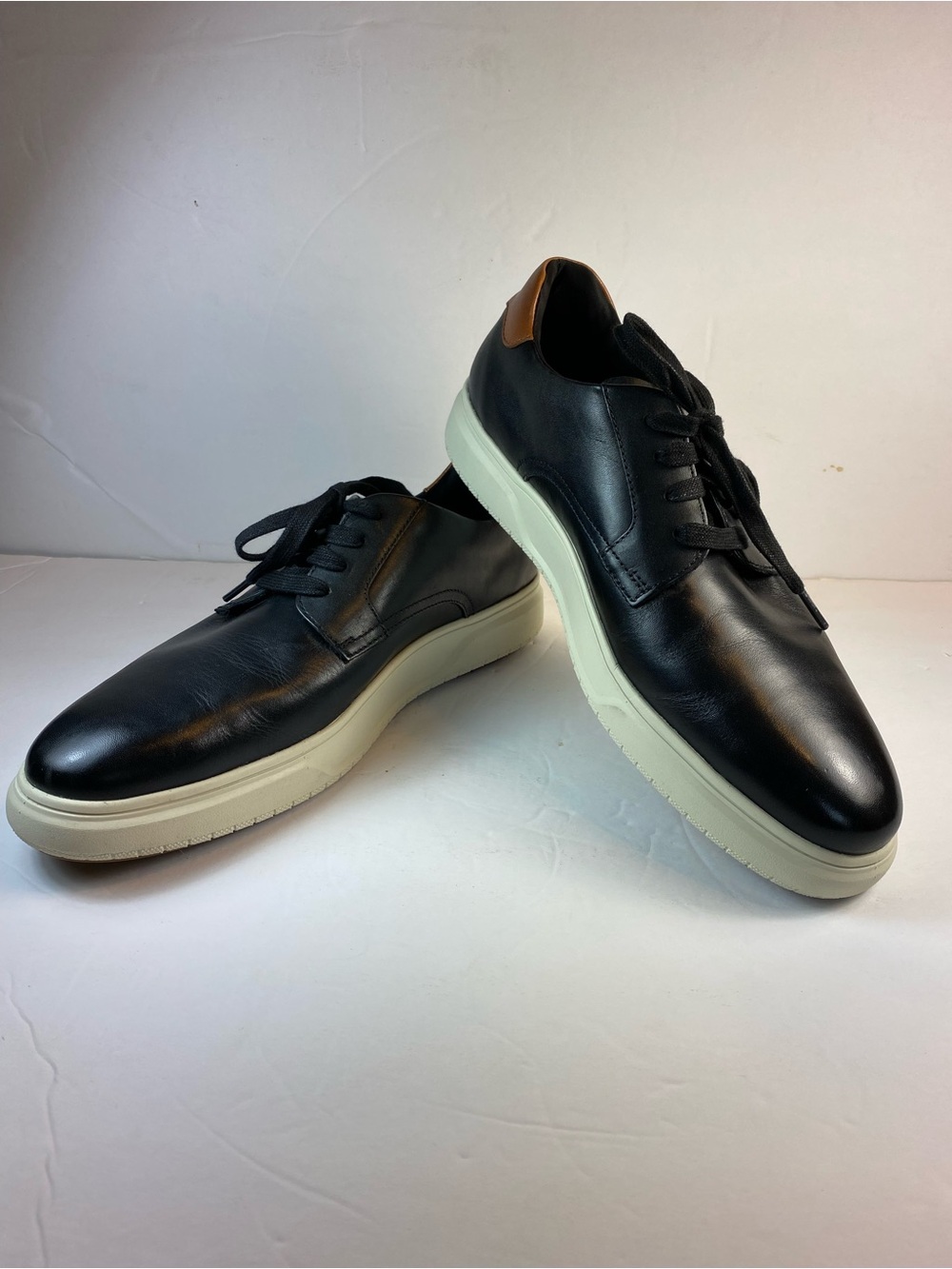 Florsheim Men's 9 1/2 EEE Premier Plain Toe Work Oxfords Black Shoes